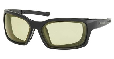 Harley-Davidson Men's Classic Eagle Riding Sunglasses, Yellow Polycarbonate Lens
