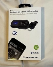 Handsfree Car Kit w/ FM Transmitter Bluetooth Iphone Android Compatible -SCOSCHE