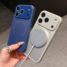 For iPhone 17 16 Pro Max 15 14 13 Shockproof Glass Lens Magsafe Phone Case Cover