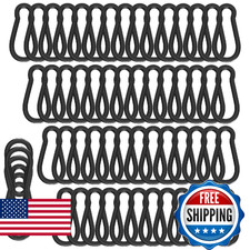 400PCS M5 Heavy Duty Carabiner Clip, 2Inch Snap Hook Quick Link Small Carabiner