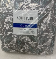 6-Piece Printed Sheet Set - Queen/King 17" Queen U.S. Standard Floral Fauna