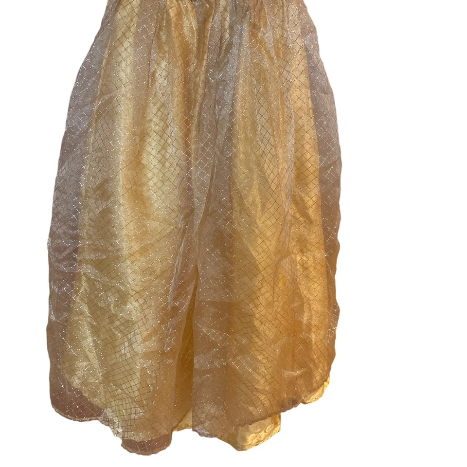 Disney Cinderella Beauty and Beast yellow princess adult costume gown SIZE OS - Image 3 of 4