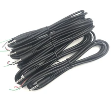 5Pcs 3.5mm Male Plug to Bare Wire Open End TRRS 4 Pole Stereo 1/8" 3.5mm Plug...