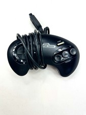 Sega Genesis OEM Controller 3 Button Authentic Black Model 1650 Tested & clean