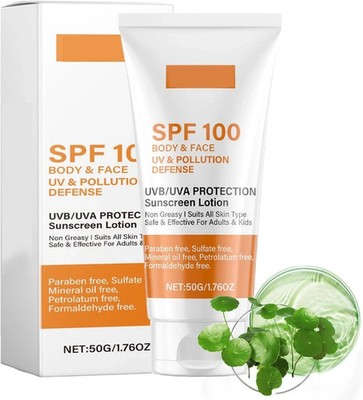 Sonnencreme SPF 100 Gesicht Körper Ultra Schutz UVA UVB Creme