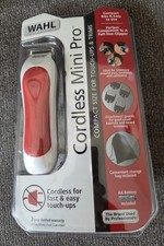 WAHL Inalámbrico Mini Pro Cortapelos y Recortes Kit de 14 Piezas Navaja Roja, Nuevo