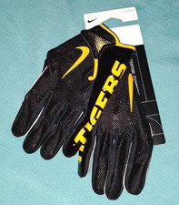 Nike Missouri Tigers Mizzou Team Issued Vapor Jet Black Football Gloves Size 3XL