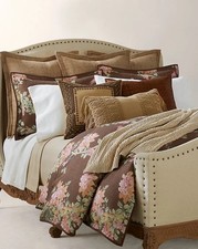 Ralph Lauren Harlow Floral Bohemian Full Queen Duvet Cover Forest Brown B884