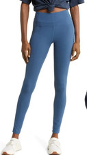 NEW ZELLA LIVE IN HIGH WAIST POCKET LEGGINGS BLUE SZ L