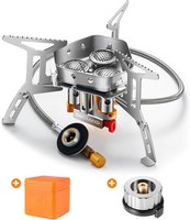 Campingkocher 6800W Gaskocher Mit PiezozüNdung Faltbar Aluminium FüR Outdoor
