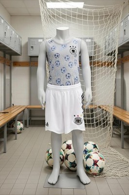 Kinder Adidas Fussball Sport Hose Gr. 152 Kurz Stoffhose Bekleidung Kindermode