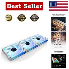 Seamless Installation 120mm RGB Case Fans - 3-Pack with Infinity Mirror Effect