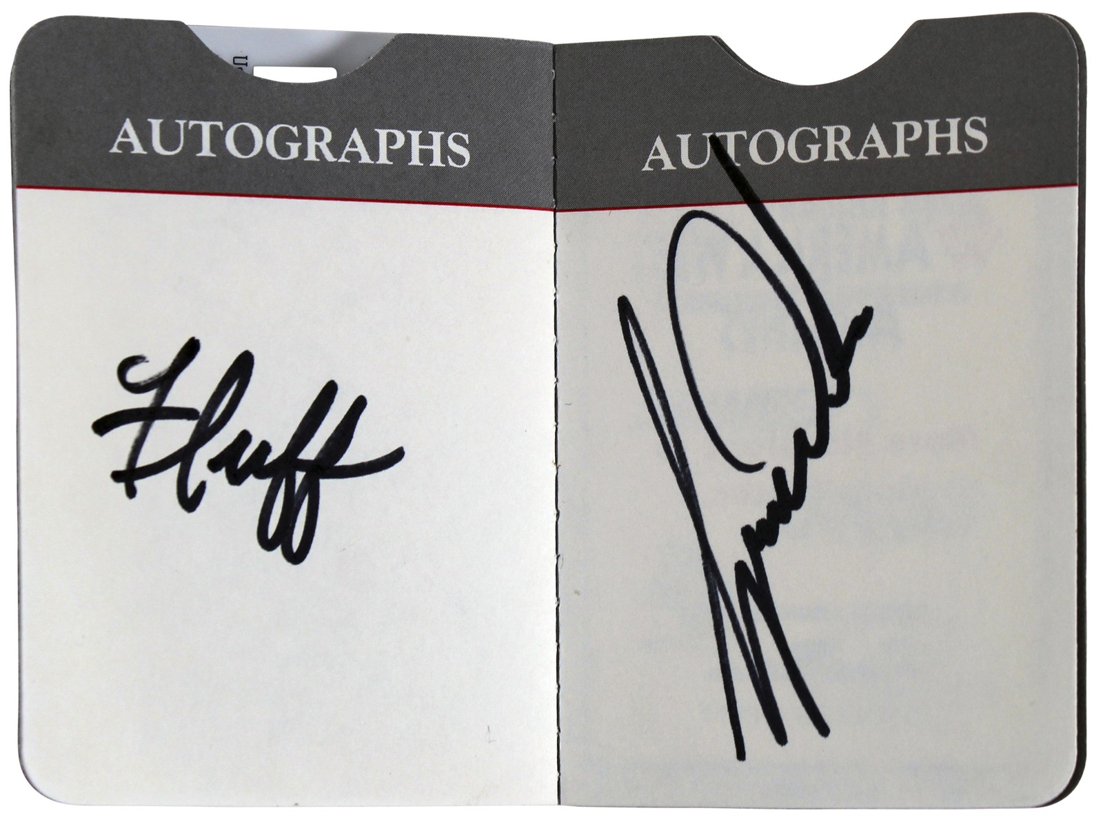 Tiger Woods & Mike "Fluff" Cowan Autographed Signed Phoenix Open Book PSA #T01176 