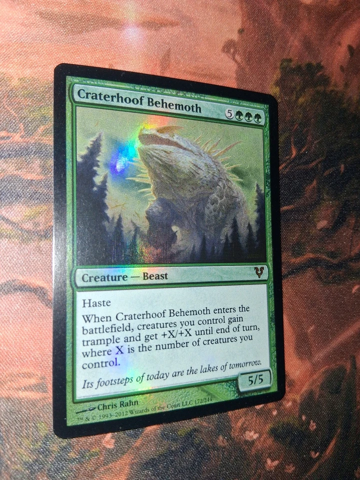 MTG FOIL Craterhoof Behemoth Avacyn Restored NM - Image 2 of 4