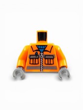 LEGO Minifigure Orange Torso Construction Uniform Shirt