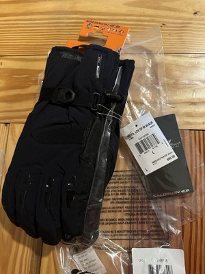 Salomon Propeller CP M Black Men s Gloves Size Large New with Tags Waterproof