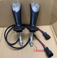 1 Pair Hydraulic 3 Button Joystick Handle 14mm For Timber Grab Excavator