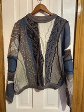 Vintage Coogi Australia 3D Knit Multicolor Sweater Men  s Large