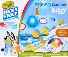Crayola Magic Light Up Bluey Stamper Art Set, Toddler Mess Free Coloring &... 