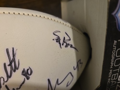 14 Times SIGNED OFFICIAL SIZE FOOTBALL BALTIMORE RAVENS Super Bowl Champs - Picture 7 of 16