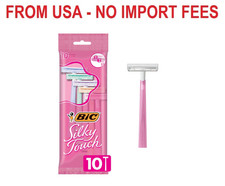 BIC Silky Touch Women's Disposable Razors, With 2 Blades, Pretty Pastel Razor Ha