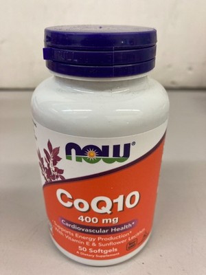 NOW Foods Coq10 400 MG Cardiovascular health - 50 Softgels - 4/2029