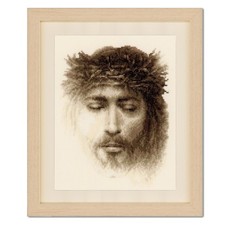 Vervaco Counted Cross Stitch Kit Jesus 7.6" x 9.6"