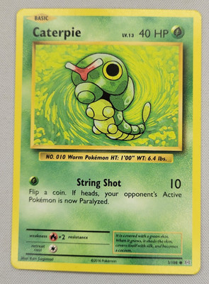 Caterpie 3/108 Pokemon XY Evolutions Regular LP (4)