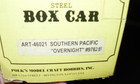 G Scale Aristocraft Southern Pacific "Overnight" Boxcar #97625 — photo 2