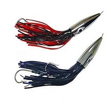 EatMyTackle Bullet Head Fishing Lures Fast Trolling Lures (2 Pack, Cable Rig)