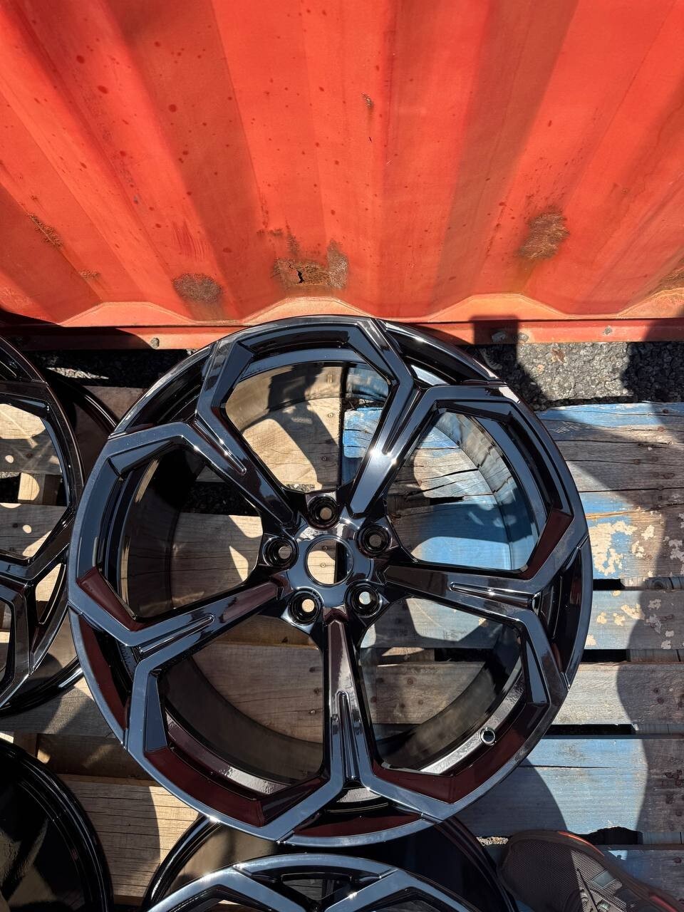 Original 22" Lamborghini Urus OEM Stock Black Gloss Wheel Rim Genuine
