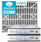 Trion Air Bear 259112-102 (3 Pack) Pleated Furnace Air Filter 20"x25"x5" MERV 11