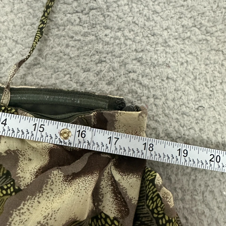 Anthropologie Edme & Esyllte Maxi Dress Fairy Grunge Spaghetti Green Brown Cream - Image 3 of 4