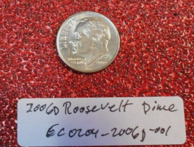 2006 D Roosevelt Dime Double Rim Strike Error; Vintage Old Coin Money