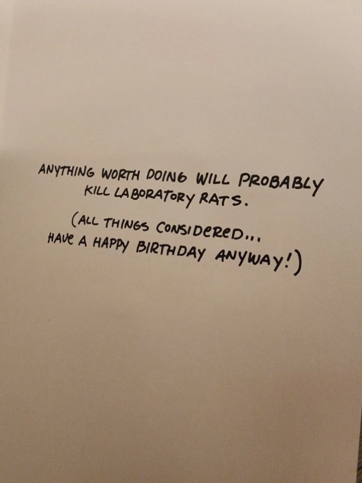 4 Pieces Set Of Funny Birthday Cards - Image 3 of 4