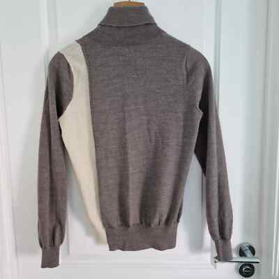 Clements Ribeiro 100% Merinowolle Rollkragenpullover Pullover, Gr. S, selten
