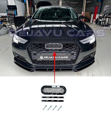 Audi Ring halter für Audi A1 A3 A4 A5 A6 RS1 RS3 RS4 RS5 RS6 Look Waben Grill