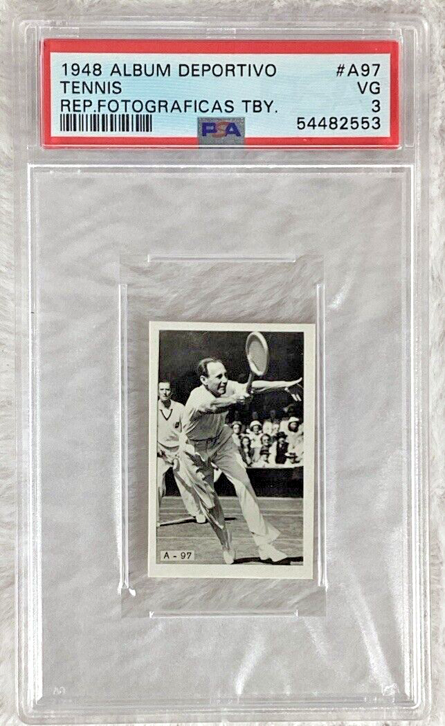 1948 Album Deportivo Tennis TBY #A97 PSA 3 VERY GOOD Vintage Sports Card