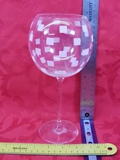 Mikasa Expressions Cheers Balloon Wine Glasses 24.5 oz Goblet Squares