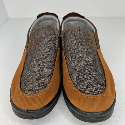 Mens Brown and Gray Breathable Casual Soft Soled Slip On Size 7.5 Loafers Mens Brown and Gray Breathable Casual Soft Soled Slip On  main image 4