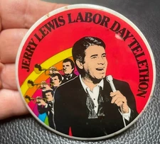 Jerry Lewis Labor Day MDA Telethon  Circa 1980s Rainbow Design with Band Horns