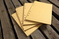 Refill kraft paper 6 hole for leather journal...