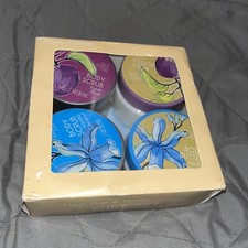 GROOVI BEAUTY GIFT SET BODY BUTTER  SCRUB FRESH PLUM  VANILLA COCONUT