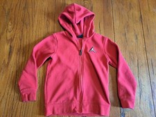 Air Jordan Hoodie Size Youth Large Full Zip Red