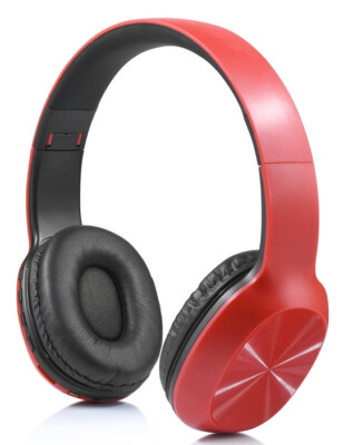 Stereo Wireless Headphone for iPhone 12,11, SE X 8 7 6S, Samsung S20,S10,LG, Red