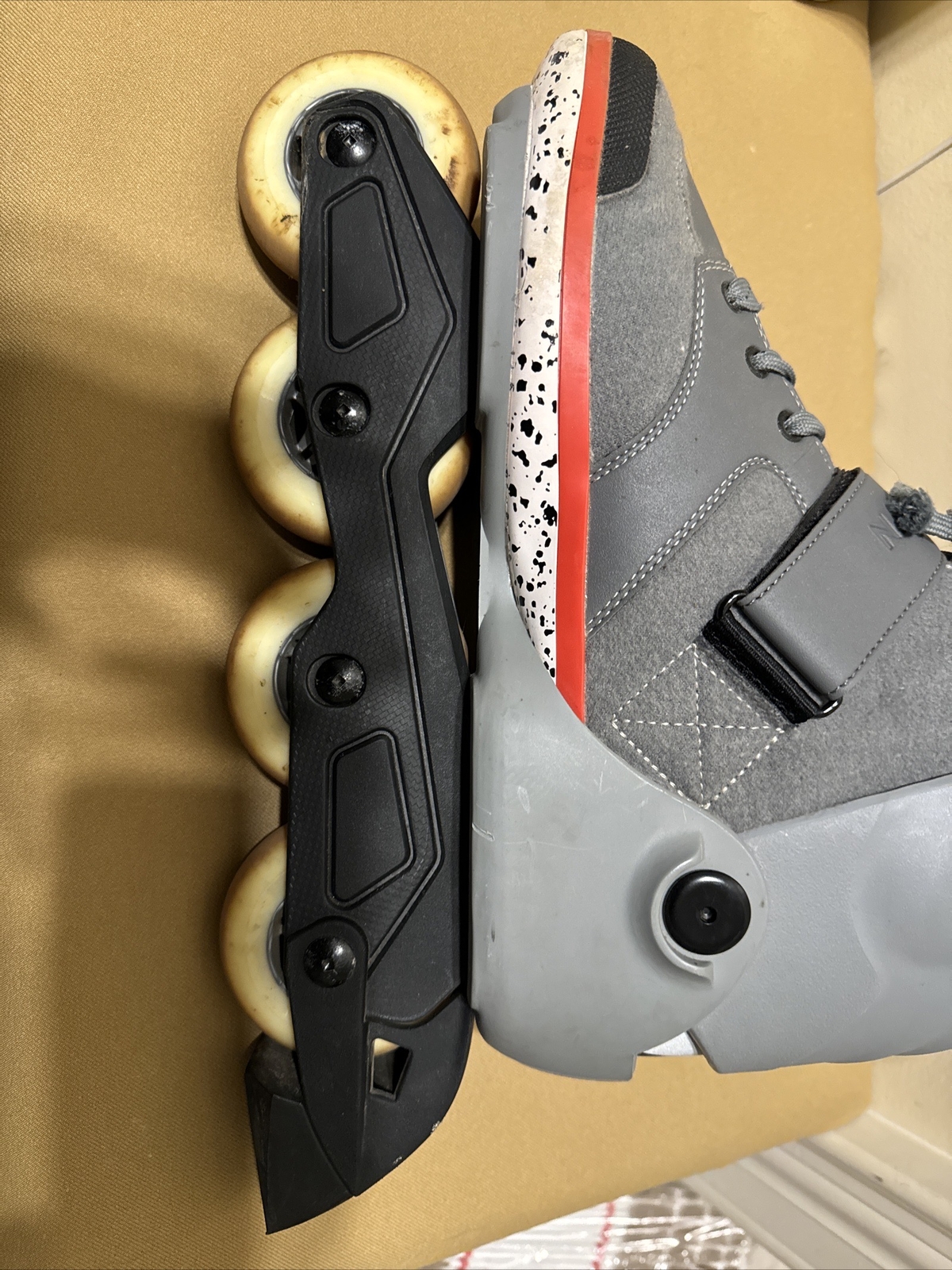 K2 Midtown Inline Skates Size 12.5 US Gray Freestyle Rollerblades 80mm