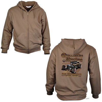 Auto OLdtimer Jacke Hot Rod Hoodie Sweatshirt Kustom Rockabilly *1012   / - L -
