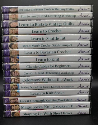 Annie's Crafts PICK & CHOOSE DVD Classes NEW SEALED Knit Crochet Quilt Craft