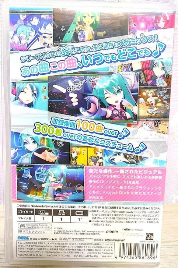 Hatsune Miku Project DIVA MEGA39's Megamix Nintendo Switch SEGA