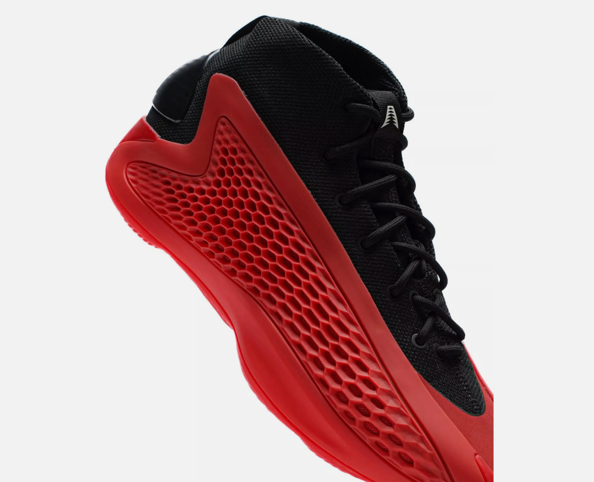 Adidas AE 1 Shoes Men 11 Pure Ruby Red Black Anthony Edwards Mid Basketball READ Quick look at the “Adidas AE 1 PURE RUBY MID  main image 3